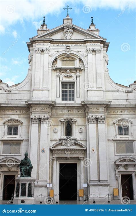 Facade of the Shrine of Loreto Stock Photo - Image of national ...