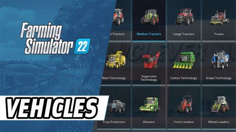 Complete list of Farming Simulator 22 Vehicles (Overview)