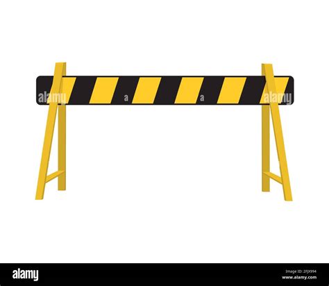 Road barrier. Striped traffic obstacle isolated on white background ...