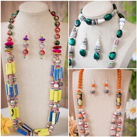 Pin by Shelly Hemby Webb on Paperbead necklaces | Paper jewelry, Paper beads necklace, Paper ...