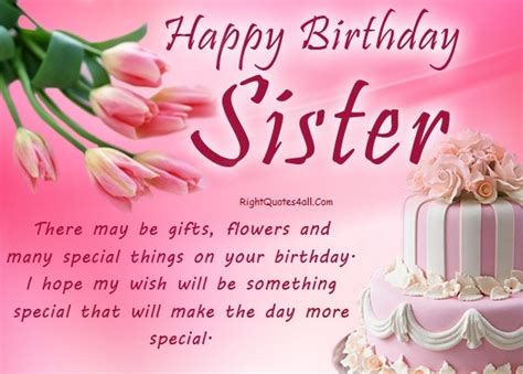 Happy Birthday Sister Sayings and Happy Birthday Sister Quotes