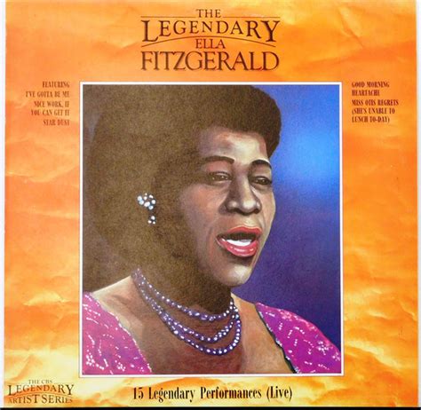 Ella Fitzgerald - The Legendary/15 Legendary Performances (Live) (1981, Vinyl) | Discogs