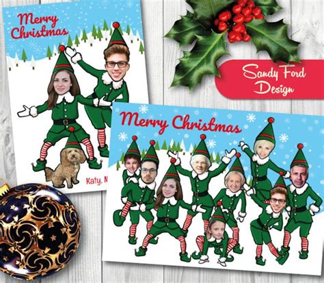 Personalized Family Christmas Card, Funny Photo Christmas Card ...