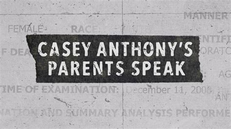 About Casey Anthony's Parents Speak | A&E