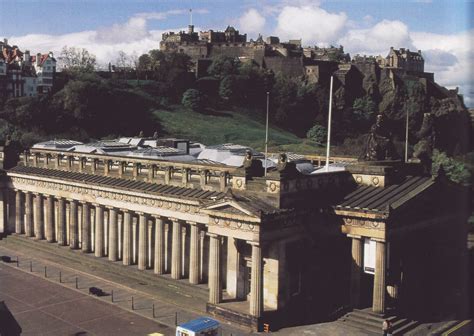 NATIONAL GALLERY OF SCOTLAND LOCATED ON THE MOUND BETWEEN OLD & NEW TOWN 1859 | New town ...