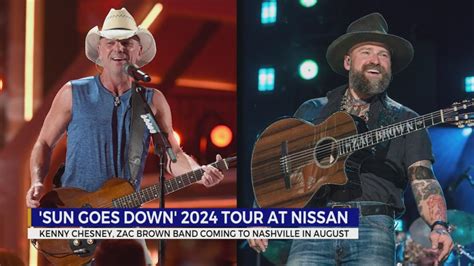 Kenny Chesney, Zac Brown Band coming to Nashville in August 2024