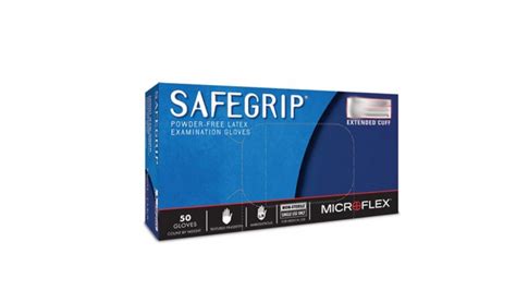 Microflex SafeGrip SG375-XL Powder Free Latex Gloves, 50/Box, XL ...