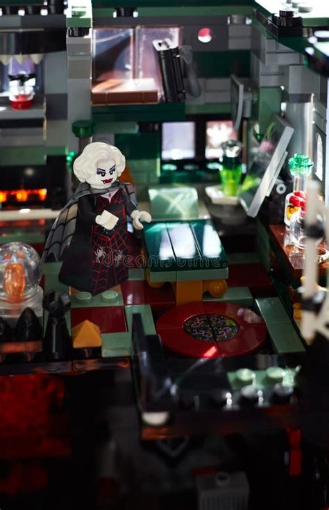 Lego Custom Minifigure Vampire Queen in Spooky Castle Room. Classic ...