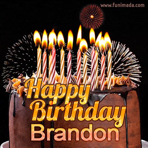 Happy Birthday Brandon GIFs - Download on Funimada.com