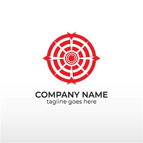 Premium Vector | Rounded shooting target logo design