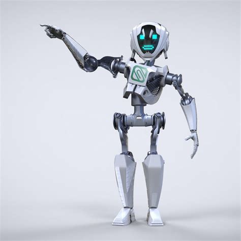 3D Robot cartoon character | CGTrader