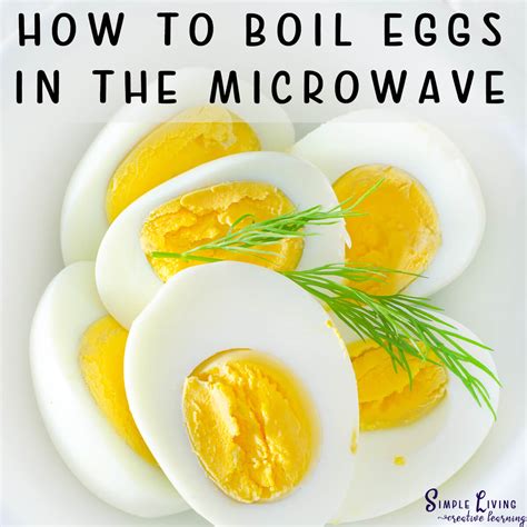 How to Boil Eggs in the Microwave - Simple Living. Creative Learning