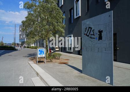 AALBORG, DENMARK -23 AUG 2022- View of the campus of Aalborg University (Aalborg Universitet), a ...