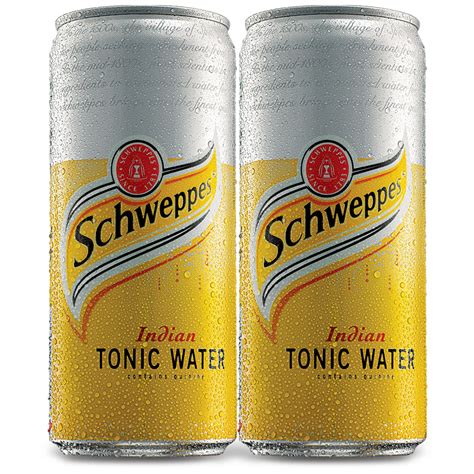 Buy Schweppes Tonic Water Can 300ml (Pack of 2) Online @ ₹100 from ShopClues