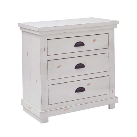 Distressed White Nightstand - Amazon Com Set Of 2 Carved Wood Shabby White Nightstands Home Kitchen