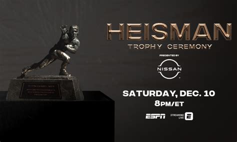 ESPN to Present the 88th Heisman Trophy Ceremony, Saturday at 8 p.m. ET - ESPN Press Room U.S.