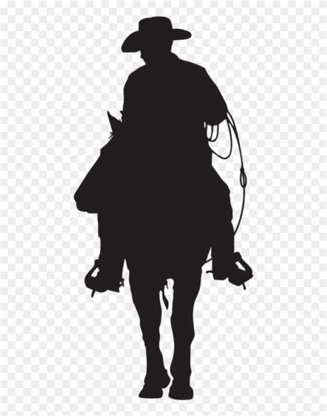 Cowboy Silhouette Png - Cowboy Png, Transparent Png - 480x1000(#323702 ...