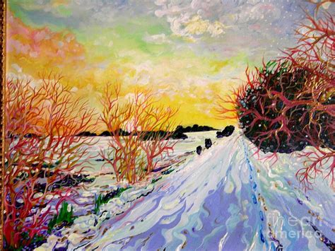 Winter 4 Season Painting by Michael Taylor - Fine Art America