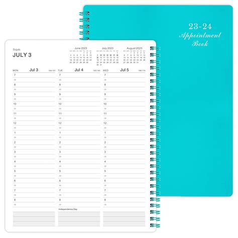 Buy Weekly Appointment Book & Planner 2023-2024 - Daily Hourly Planner 2023-2024, 8" x 10", July ...