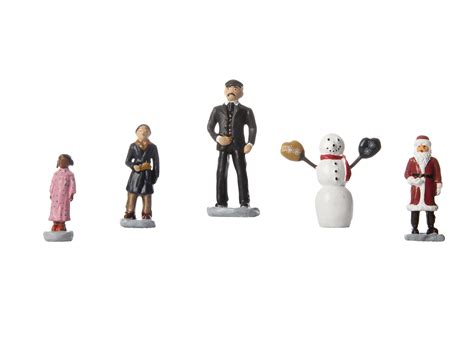 O Polar Express Figures pkg(5) Conductor, Hero Boy, Snowman, Hero Girl and Santa Claus Lionel ...