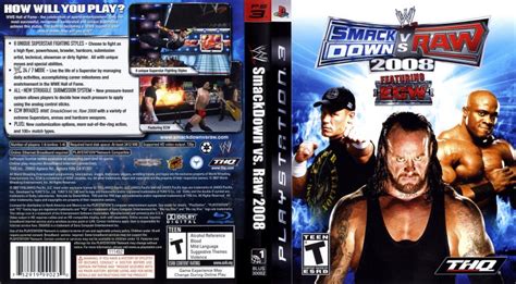 WWE Smackdown vs RAW 2008 - Playstation Game Covers - WWE Smackdown vs ...