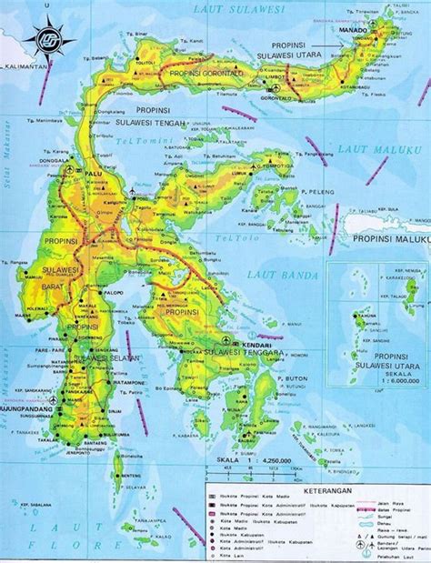 Large Sulawesi Island Maps for Free Download and Print | High-Resolution and Detailed Maps