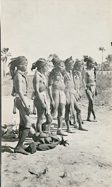 Group of Mangyan Men in Costume and with Ornaments And Headgear 1912 Etnografia, Filipino ...