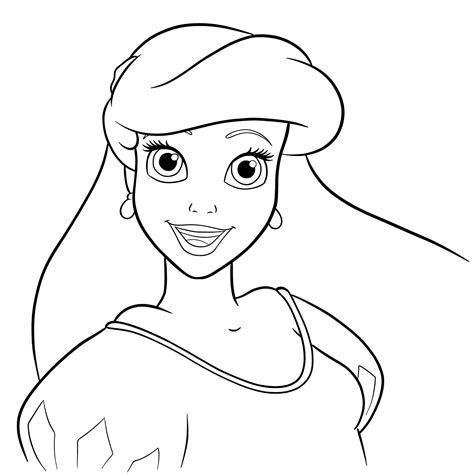 Drawing Guide: How to Draw the Face of Ariel, The Little Mermaid