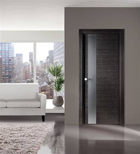 Flora 03 Modern Interior Door in Black Apricot Finish | Scandinavian interior doors, Doors ...