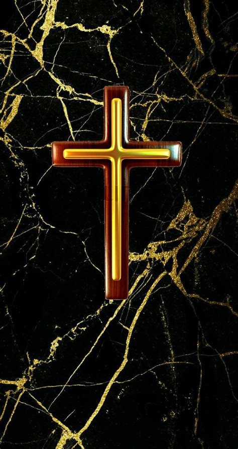 Small gold cross on gold marble iPhone wallpaper Android Wallpaper Black, Tumblr Wallpaper ...