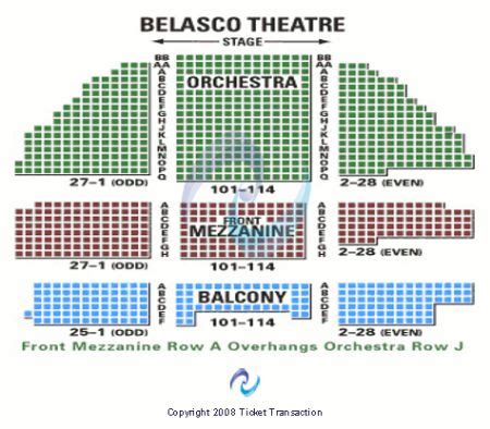 Belasco Theatre Tickets and Belasco Theatre Seating Chart - Buy Belasco Theatre New York Tickets ...