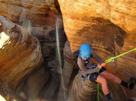 Imagine rappelling into a gorgeous slot canyon near Zion National Park...through a waterfall ...