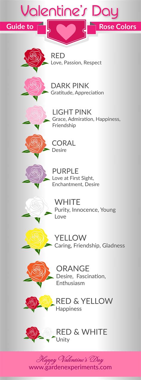 Flower Color Meanings Chart