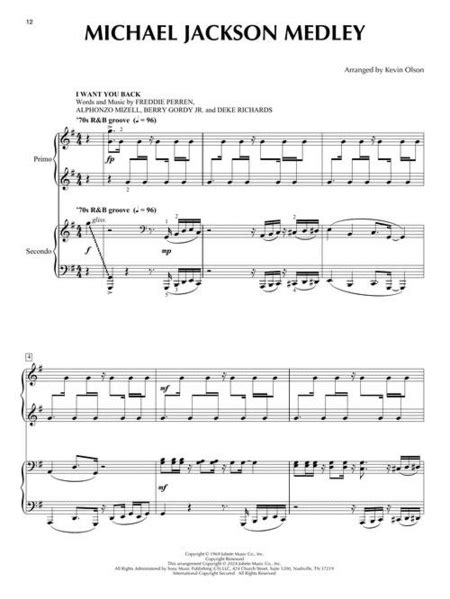 Epic Pop and Rock Medleys for Piano Duet by Various - 1 Piano, 4-Hands ...