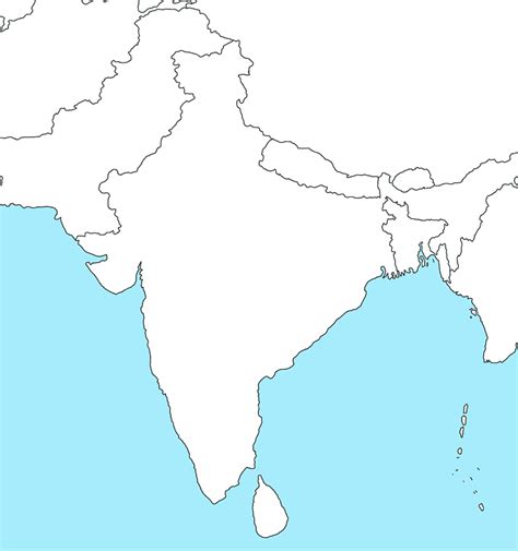 Blank Map Of India And Pakistan - Get Latest Map Update