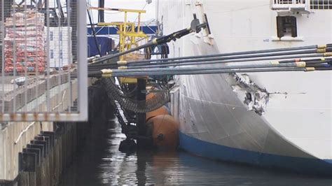 Cruise ship still docked in San Francisco after hitting pier - ABC News