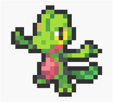 Pixel Art Pokemon Treecko, HD Png Download - kindpng