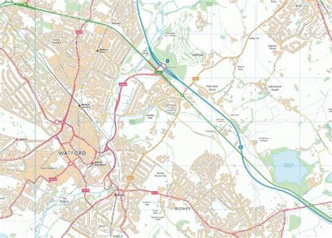 Map of Hertfordshire - Cosmographics Ltd