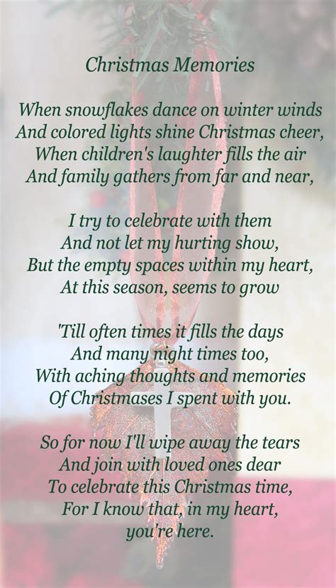 Missing You At Christmas Poems & Hoiday Memorial Quotes