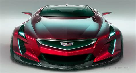 A Mid-Engined Supercar From Cadillac Could Look Something Like This GM Design Sketch | Carscoops