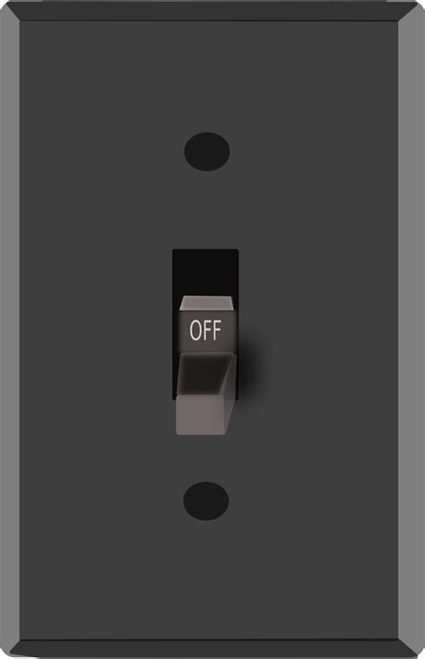 Clipart - Light switch off