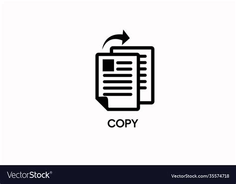 Copy icon papers Royalty Free Vector Image - VectorStock