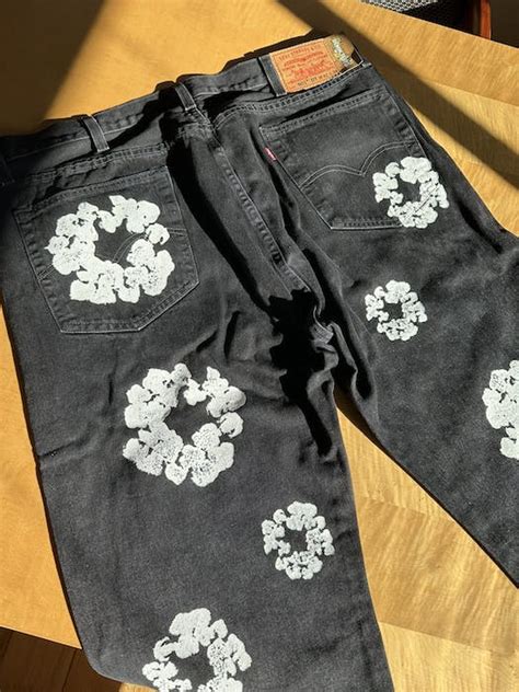 DENIM TEARS DENIM TEARS Black Cotton Wreath Jeans | Grailed