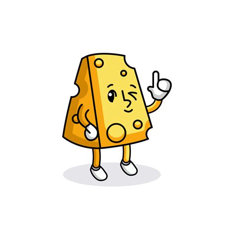 Cute cheese mascot 4530237 Vector Art at Vecteezy