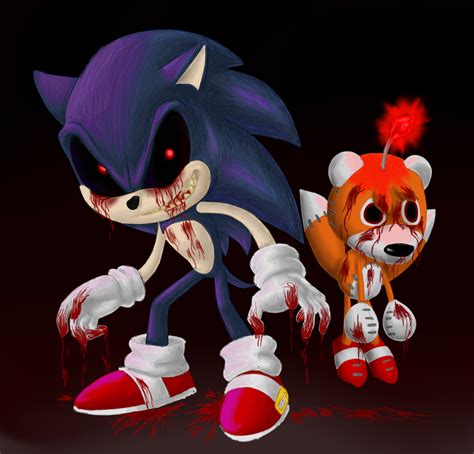 Sonic.exe and Tails doll by TerryRed on DeviantArt