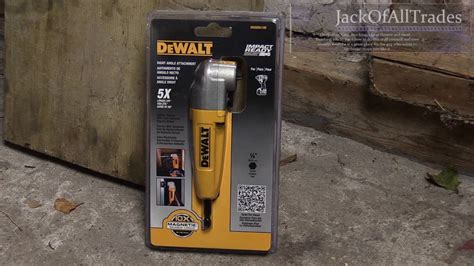 Dewalt 90 degree drill attachment automotive test - YouTube