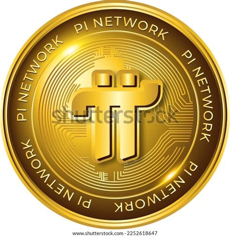 Luxury Golden Coin Pi Network Symbol Stock Vector (Royalty Free ...