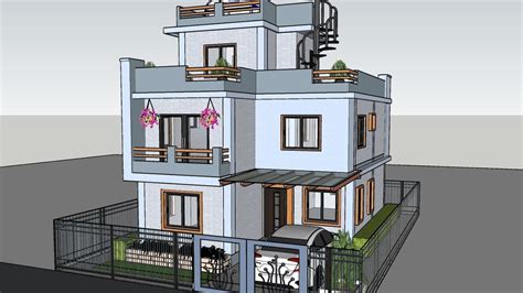 3D model for Nepali house design#house design #nepalihouse # ...