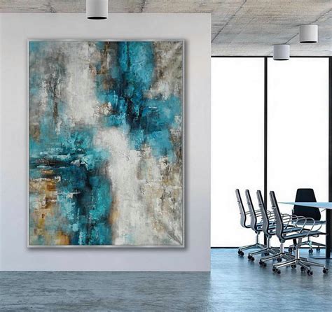Texture Abstract Oversize Modern Contemporary Canvas wall Art Hand Made Extra Large Textured ...