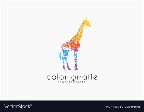 Giraffe logo design africa logo creative logo Vector Image